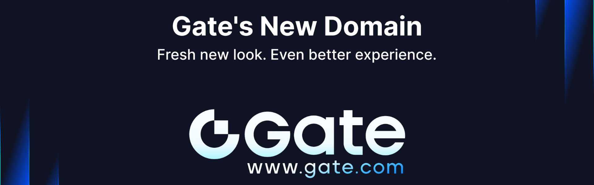 Gate Introduces Brand New Domain Gate.com and Brand Logo, Advancing Toward the "Next-Generation Crypto Exchange"